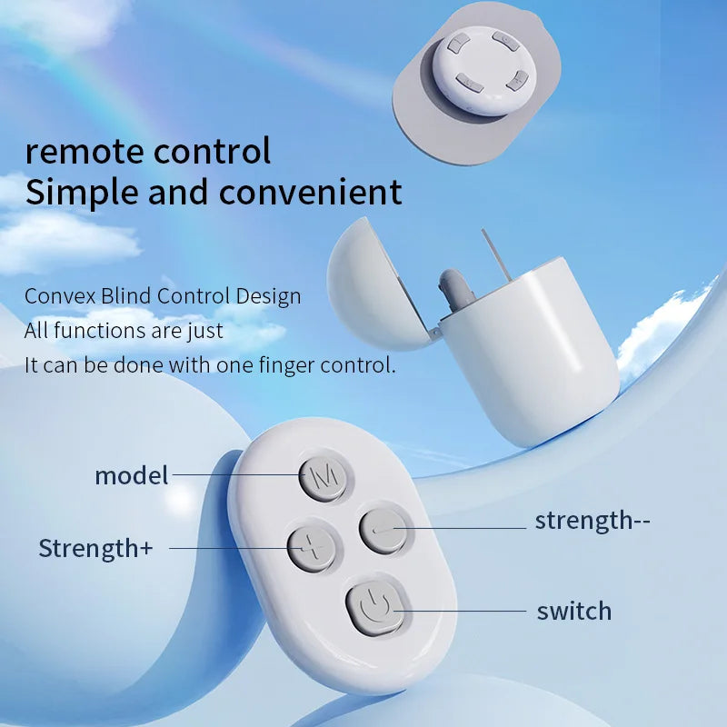 Remote Control Portable Charging Pocket Massage Sticker Pulse Cervical Spine Massager Back Waist Leg Mini Massager